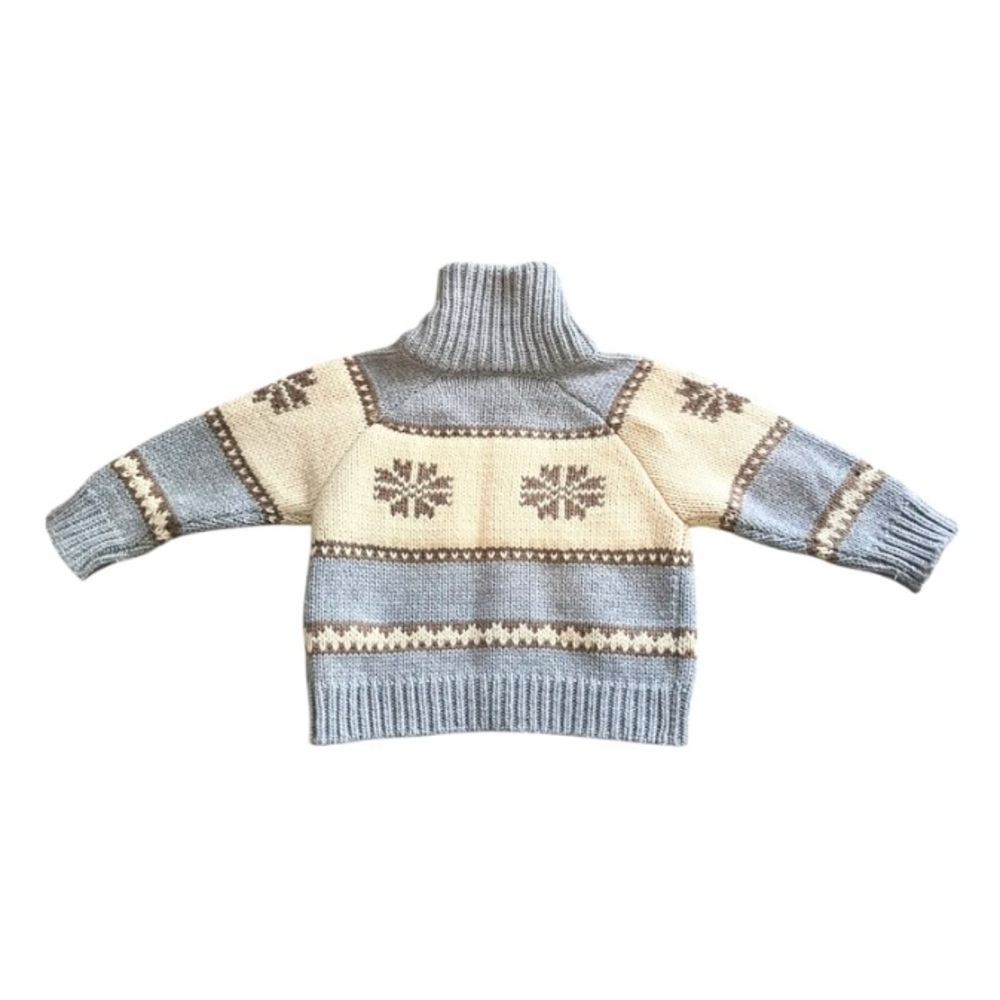 Sophitica Thick and Cozy Snowflake Button‎ Down Sweater Baby Girls 2 T - Picture 2 of 3